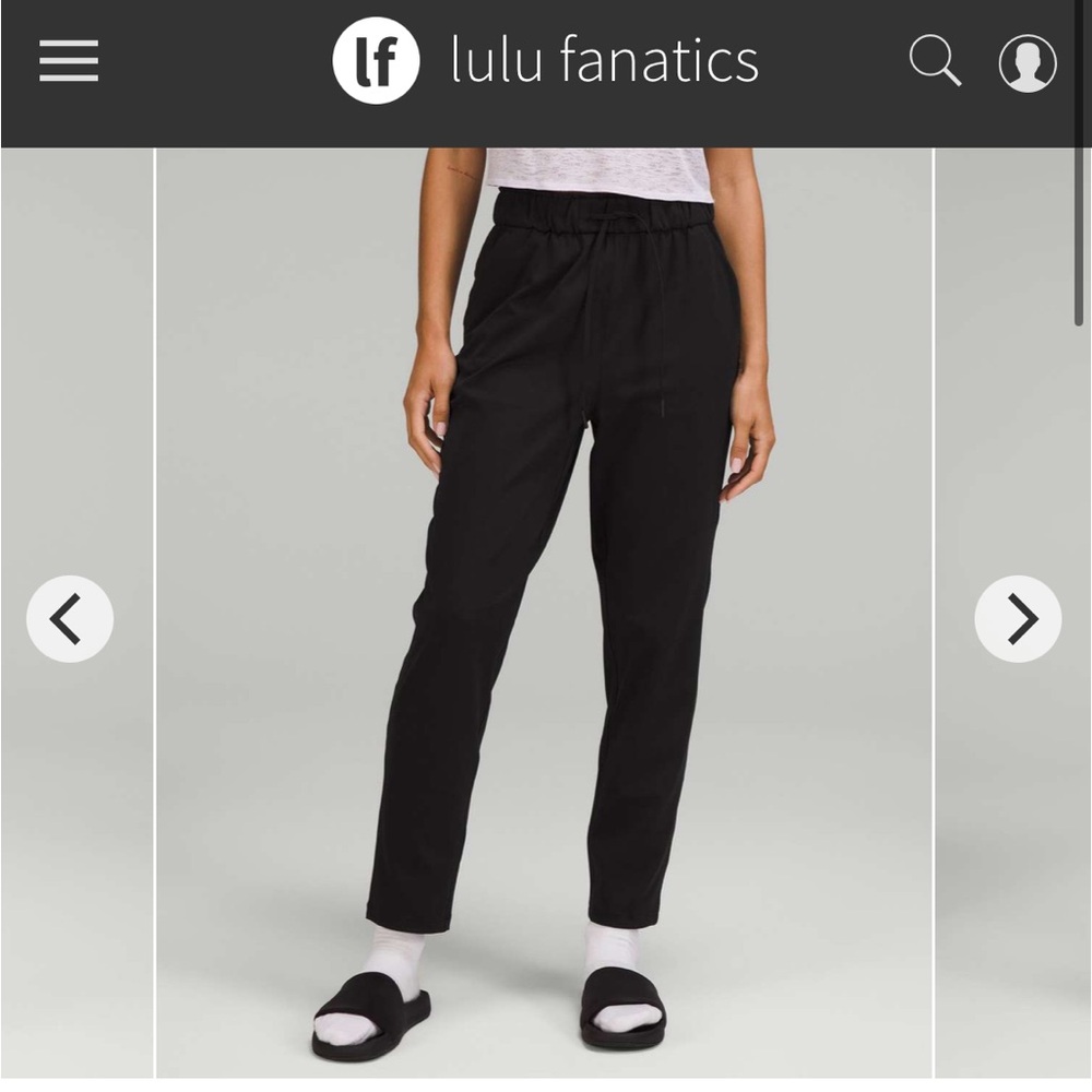 Lululemon stretch high rise pants 7/8